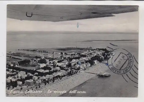 I 33084 LIGNANO SABBIADORO, La spiaggia dell' aereo, 1962, ESPRESSO / EXPRESS