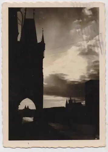 CZ 10000 PRAHA / PRAG, Abendstimmung, 1940