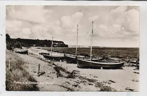 2440 GREMERSDORF - PUTLOS, Am Strand, Fischerboote, 50er Jahre