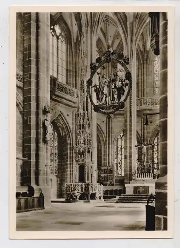 8500 NÜRNBERG, Kirche St. Lorenz, Chor, Sakramentshaus, Englischer Gruß, DKV Deutscher Kunst Verlag
