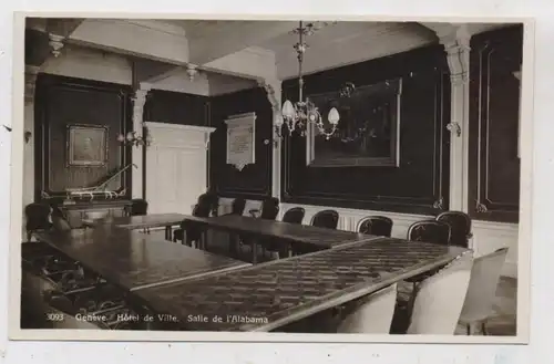 CH 1200 GENEVE / GENF GE, Hotel de Ville, Salle d'Alabama, Ed.: Jaeger