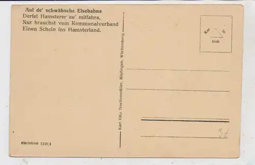 EISENBAHN / Railway, Auf de' schwäbsche...., Hamsterer - Kommunalverband - Hamsterland