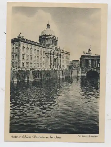 1000 BERLIN, Berliner Schloß, Westseite an der Spree