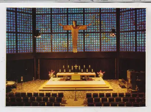 1000 BERLIN - CHARLOTTENBURG, Kaiser Wilhelm Gedächtniskirche, Altar Innenansicht