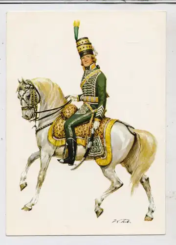 MILITÄR - UNIFORMEN, Frankreich 1792/1800 Colonel / Chasseur a cheval