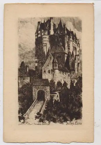 5401 WIERSCHEM, Burg Eltz, Künstler-Karte Carl Jander - Berlin