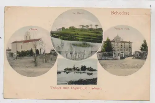 I 33051 BELVEDERE / Udine, Chiesa, Le Pinette, Palazzo Fior, Vedutta sulle Lagune (St. Barbana)