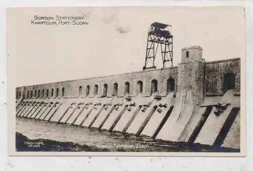 SUDAN - SENNAR DAM, Gordon Stationary, Khartoum - Port Sudan