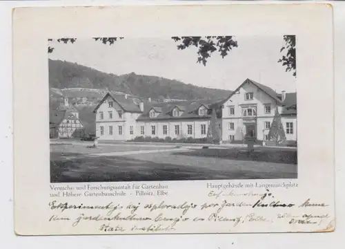 0-8000 DRESDEN - PILLNITZ, Versuchsanstalt für Gartenbau, Hauptgebäude, 195...