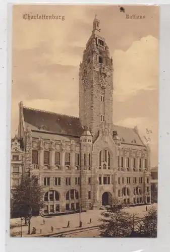 1000 BERLIN - CHARLOTTENBURG, Rathaus, 1919, Verlag Schlemm