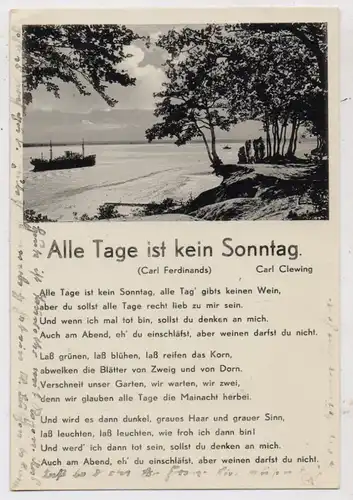 MUSIK - LIEDER, "Alle Tage ist kein Sonntag" Ferdinands / Clewing, 1941