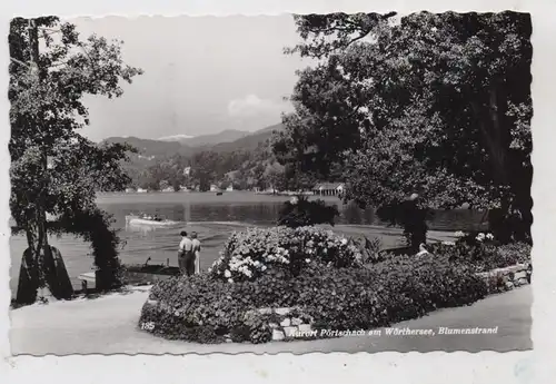 A 9210 PÖRTSCHACH / Wörthersee, Blumenstrand 1960