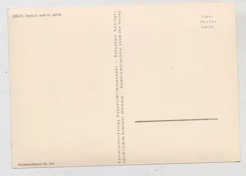 I 53100 SIENA, Dom, Verlag Bärenreiter - Kassel