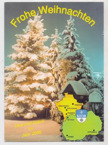 KOSOVO - KFOR, Weihnachtskarte 2000