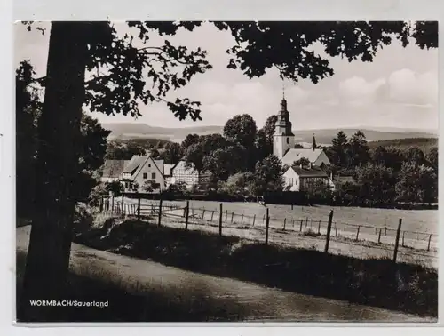 5948 SCHMALLENBERG - WORMBACH, Blick auf den Ort