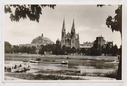 LIMBURG - VENLO - STEYL, Missionshaus St. Michael, Maasfähre, Frachtschiff, 1957