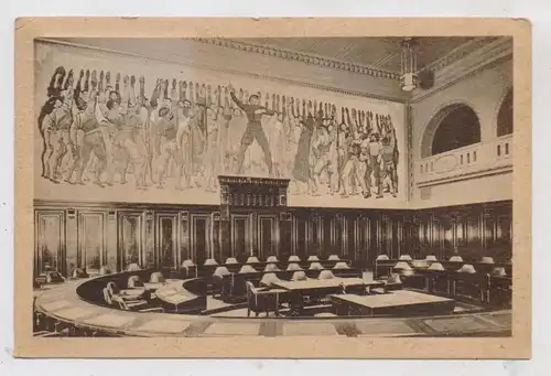 3000 HANNOVER, Neues Rathaus, Saal der beiden Kollegien, Architekt: Prof. Halmhuber, 1922