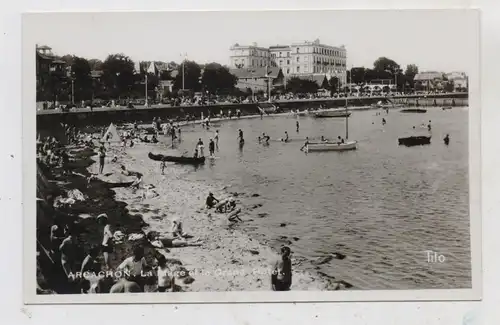 F 33120 ARCACHON, La Plage et le Grand Hotel