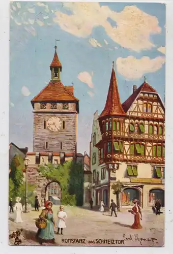7750 KONSTANZ, Schmetztor, Künstler-Karte Paul Thomas, TUCK - Oilette