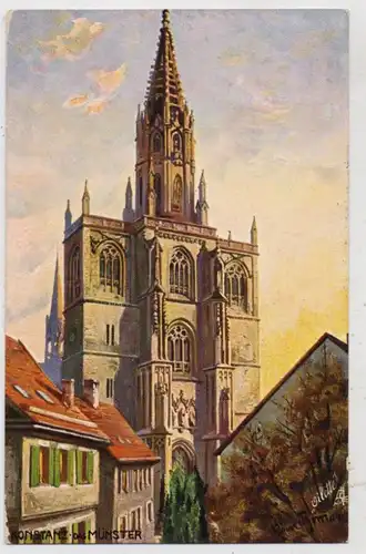 7750 KONSTANZ, Münster, Künstler-Karte Paul Thomas, TUCK - Oilette