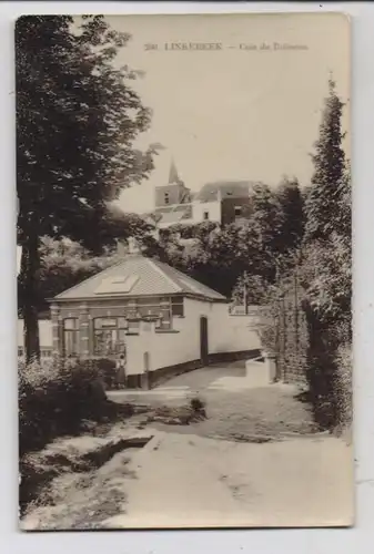 B 1630 LINKEBEEK, Coin du Ruisseau, 1911, Grand Bazar Anspach