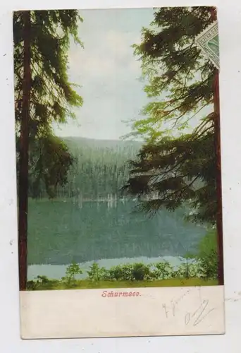 7564 FORBACH, Schurmsee, 1905, Poststempel Schönmünzach