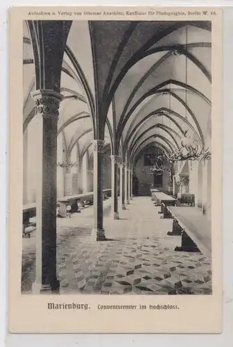 WESTPREUSSEN - MARIENBURG / MALBORK, Conventsrempter im Hochschloss, ca. 1905