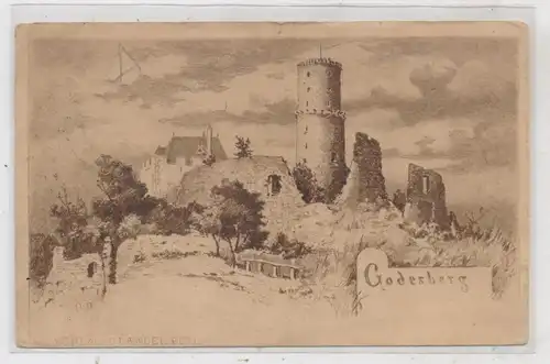 5300 BONN - BAD GODESBERG, Godesburg, Künstler-Karte, 1903, Verlag Jander