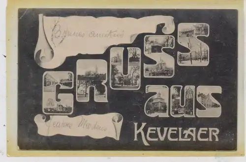 4178 KEVELAER, GRUSS AUS...., 1910