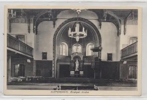 4300 ESSEN - KUPFERDREH, Evangelische Kirche, Innenansicht, 1929