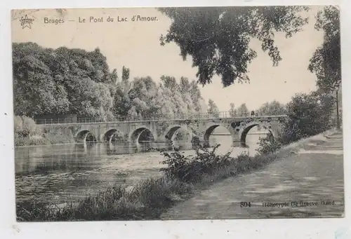 B 8000 BRUGGE, Minnewaterbrug, 1915, deutsche Feldpost