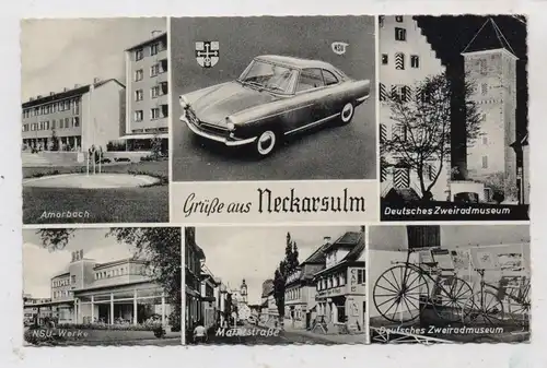 7107 NECKARSULM, NSU PRINZ, NSU - Werke, Zweiradmuseum, Marktstrasse, Amorbach