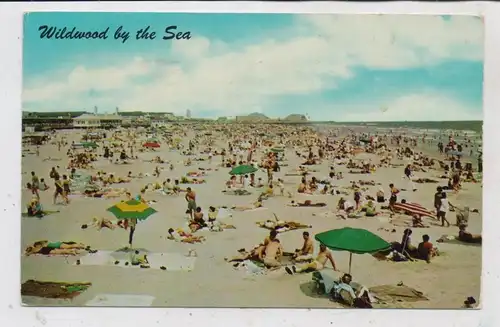 USA - NEW JERSEY - WILDWOOD BY THE SEA, Beach Scene, 1960