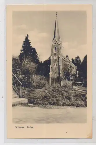 0-3706 SCHIERKE, Kirche, 1953