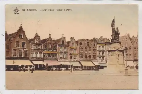 B 8000 BRUGGE, Groote Plaats, 1912