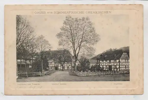 5948 SCHMALLENBERG - OBERKIRCHEN, Gasthof Schütte, Logierhaus und Veranda, ca. 1905