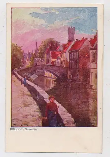 B 8000 BRUGGE, Groene Rei, Künstler Jessie Currie, uitg. Verbeke