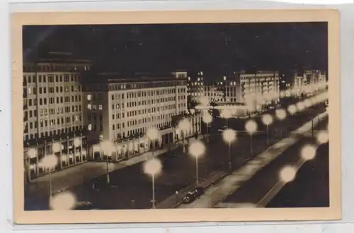 1000 BERLIN, Stalinallee bei Nacht, 1954