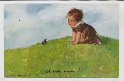KINDER - Künstler - Karte Wally Fialkowska, Mädchen mit Frosch / Frog / Grenouille / Kicker
