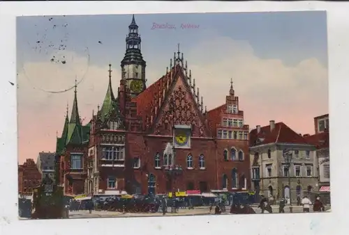 NIEDER - SCHLESIEN - BRESLAU / WROCLAW, Rathaus, Sonderstempel Jahrhundertfeier der Freiheitskriege 1913