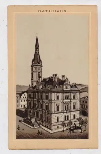 NIEDER - SCHLESIEN - BAD LANDECK / LADEK ZDROJ, Rathaus, ca. Jahrhundertwende, keine AK - Rückseite