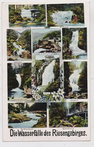 NIEDER - SCHLESIEN - SCHREIBERHAU / SZKLARSKA POREBA, Die Wasserfälle des Riesengebirges, 192...