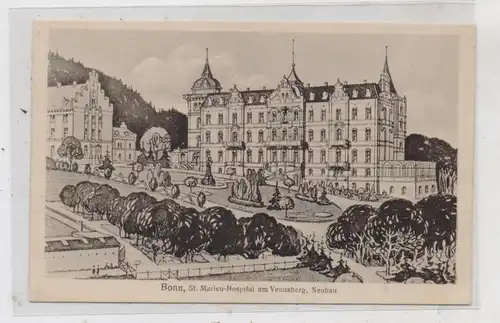5300 BONN - VENUSBERG, St. Marien Hospital, Neubau, 20er Jahre