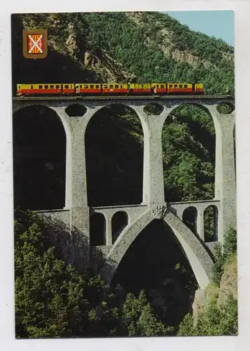 EISENBAHN  / Railway - Le Petit Train Jaune sur le pont Sejourne