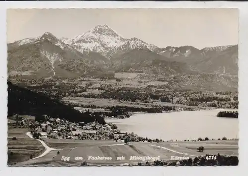 A 9580 VILLACH - EGG, Blick über den Ort mit Faakersee