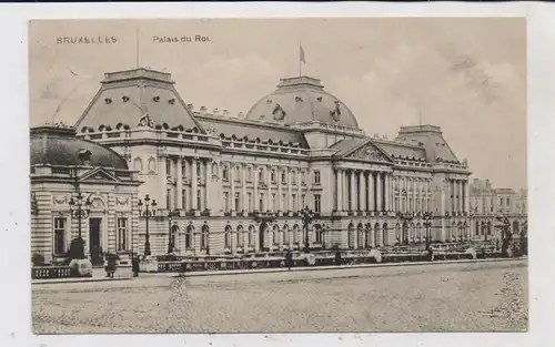 B 1000 BRUSSEL, Palais du Roi, Bahnpost LÜTTICH - HASSELT, 1915