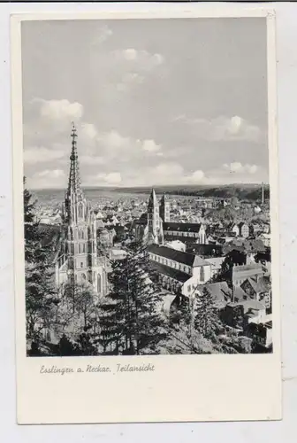 7300 ESSLINGEN, Blick über den Ort, 1957