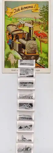 2280 SYLT, Klapp - Leporello, 10 Bilder, 1956