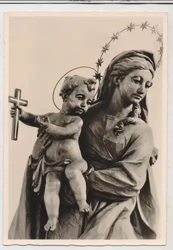 4790 PADERBORN, Franziskanerkirche, Muttergottesstatue, Lintel-Verlag - Wiedenbrück