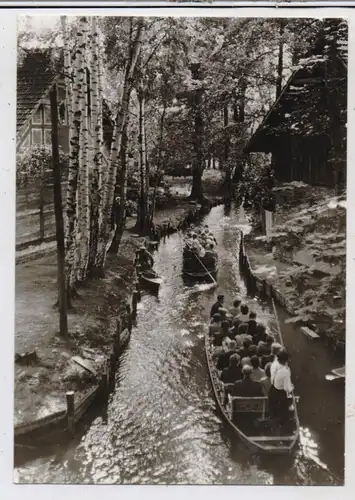 0-7543 LÜBBENAU - LEHDE / Spreewald, Fröhliche Kahnfahrt